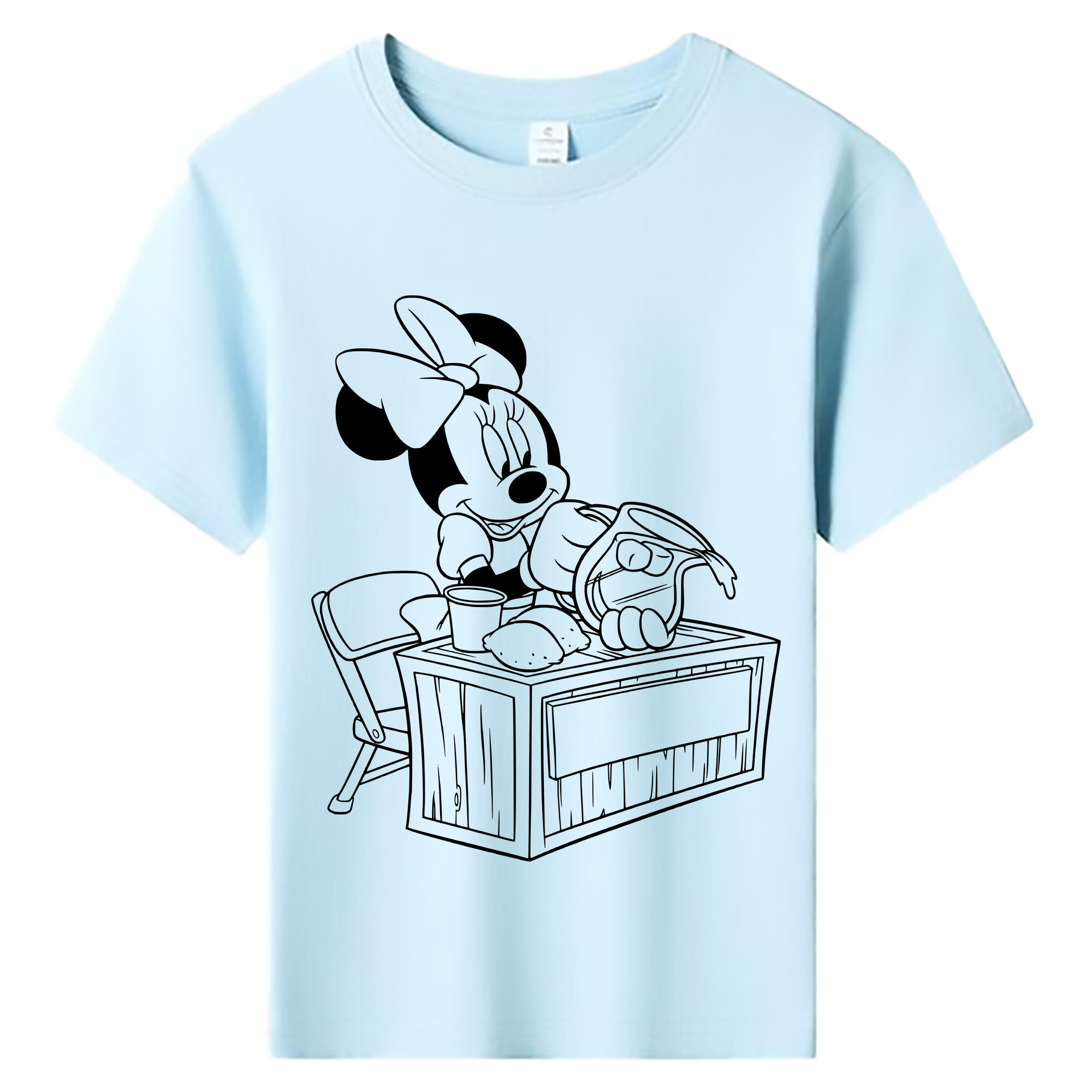 ミッキーマウス Mickey Mouse 綿100％キッズTシャツ（フロントプリント）